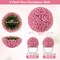 Faux Purple Eucalyptus Decorative Balls with 7 Layers Leaves for Backyard Porch Garden and Wedding
